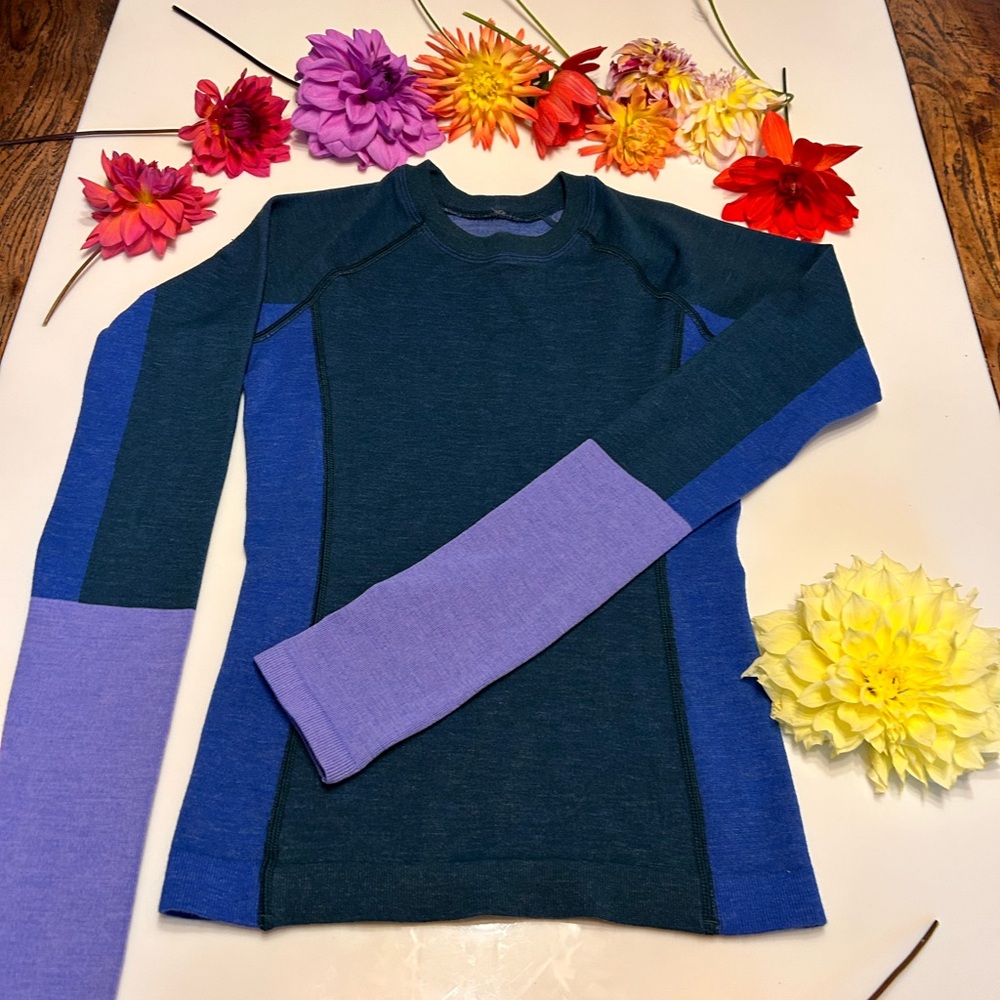 Lululemon Keep The Heat Thermal Long-Sleeve Shirt *Colorblock